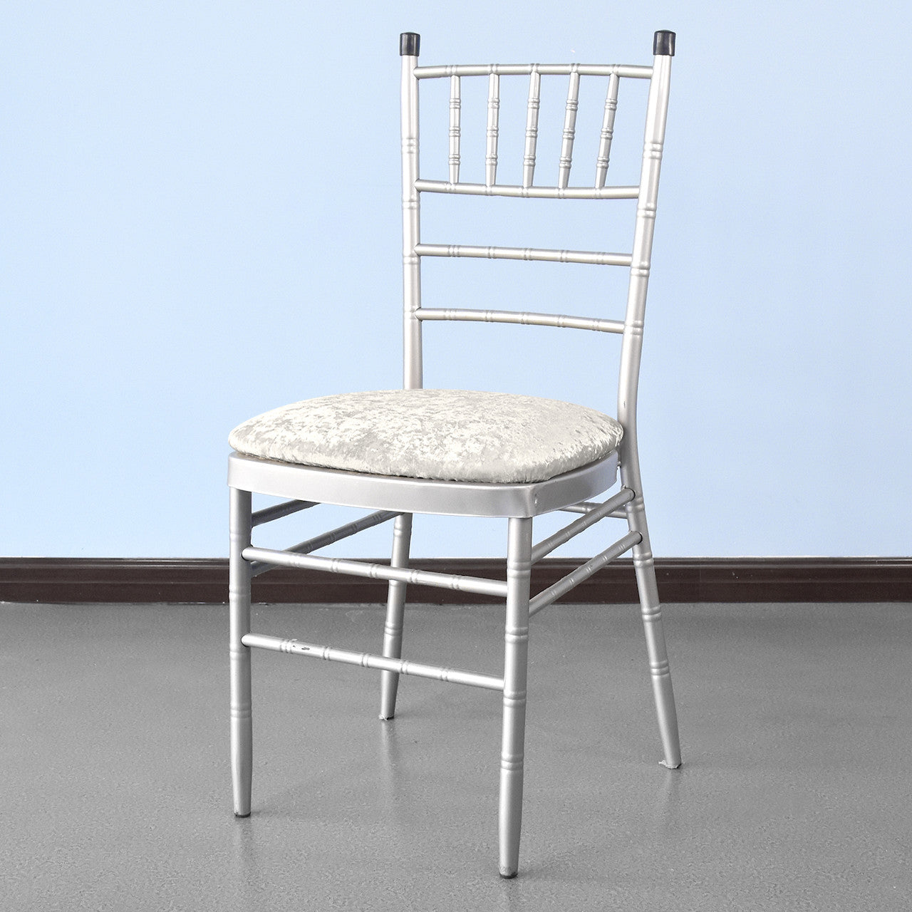 Velvet Chair Seat Pad Cover - Champagne