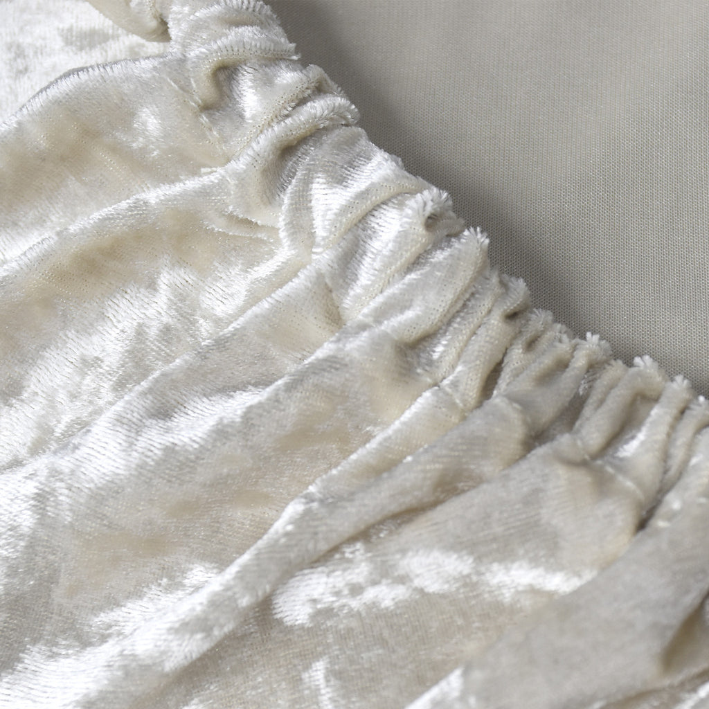 Velvet Chair Seat Pad Cover - Champagne