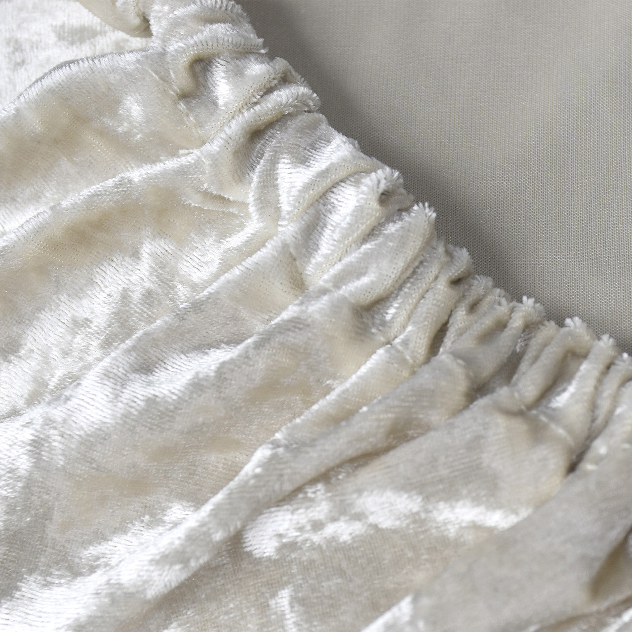 Velvet Chair Seat Pad Cover - Champagne