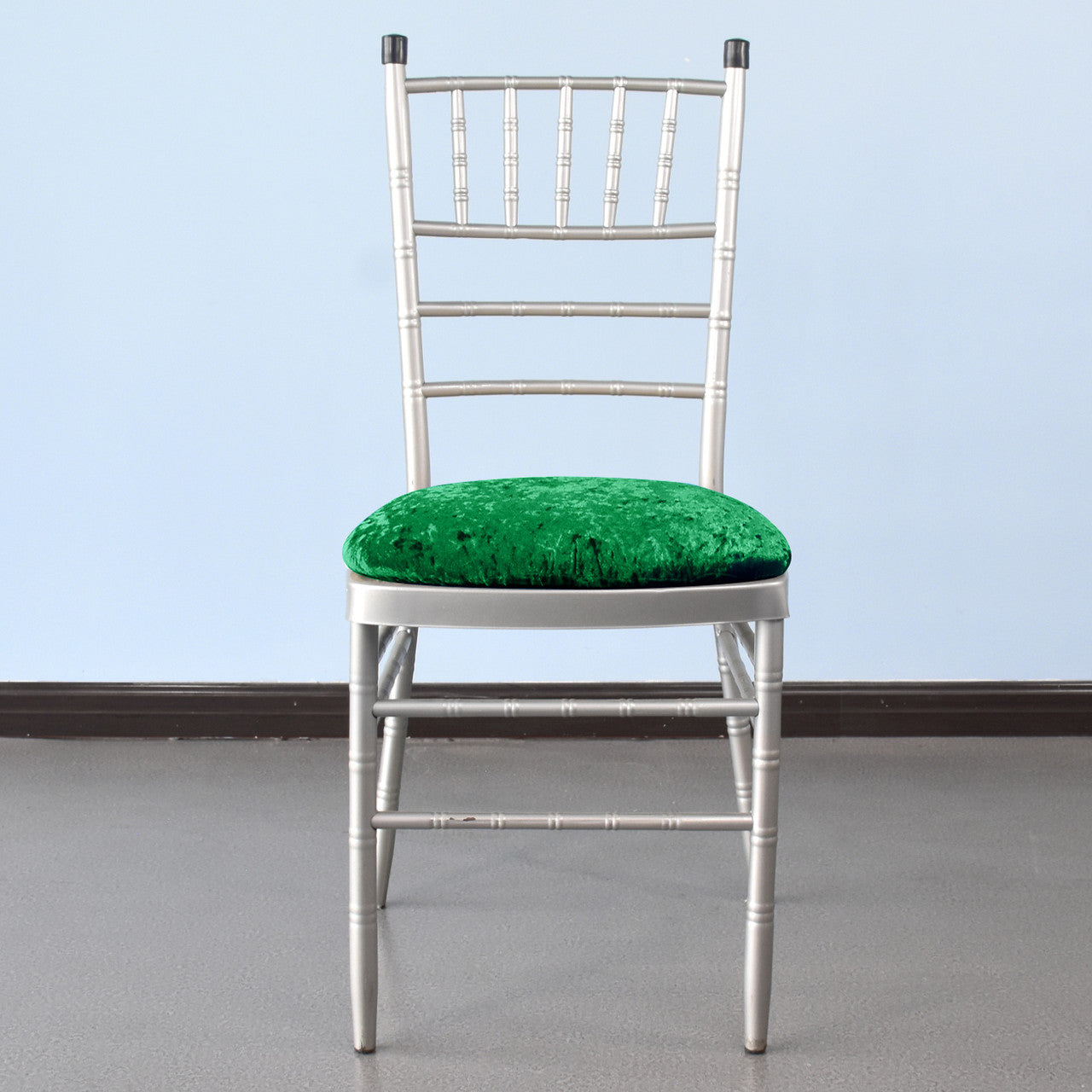 Velvet Chair Seat Pad Cover - Emerald Green