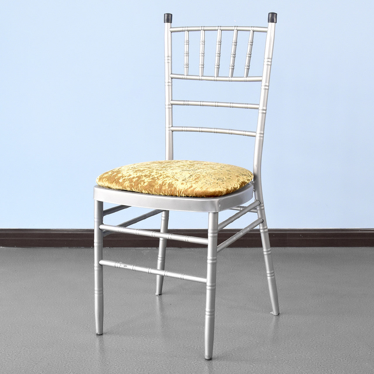 Velvet Chair Seat Pad Cover - Gold