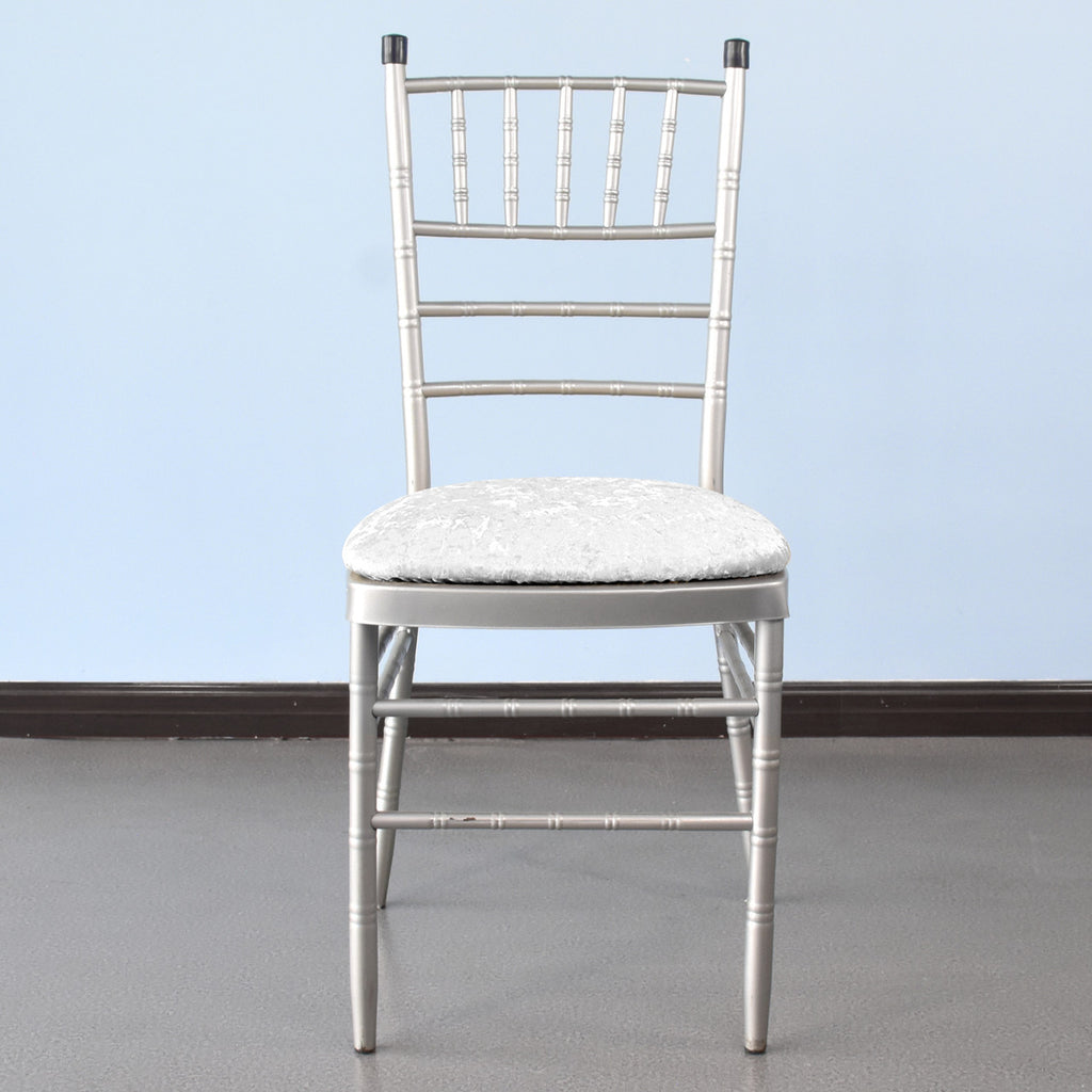 Velvet Chair Seat Pad Cover - Ivory
