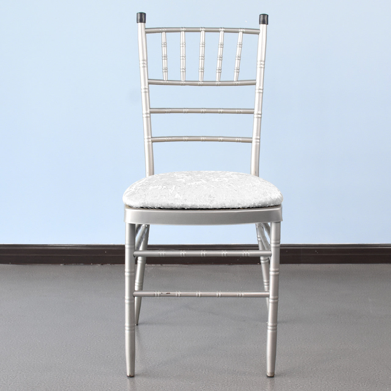 Velvet Chair Seat Pad Cover - Ivory