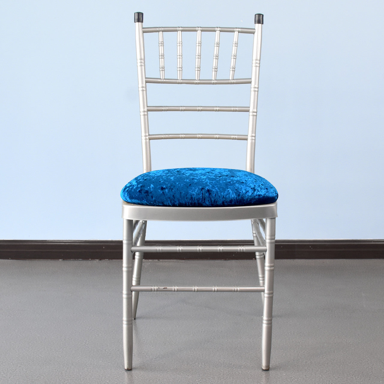 Velvet Chair Seat Pad Cover - Royal Blue