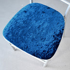 Velvet Chair Seat Pad Cover - Royal Blue