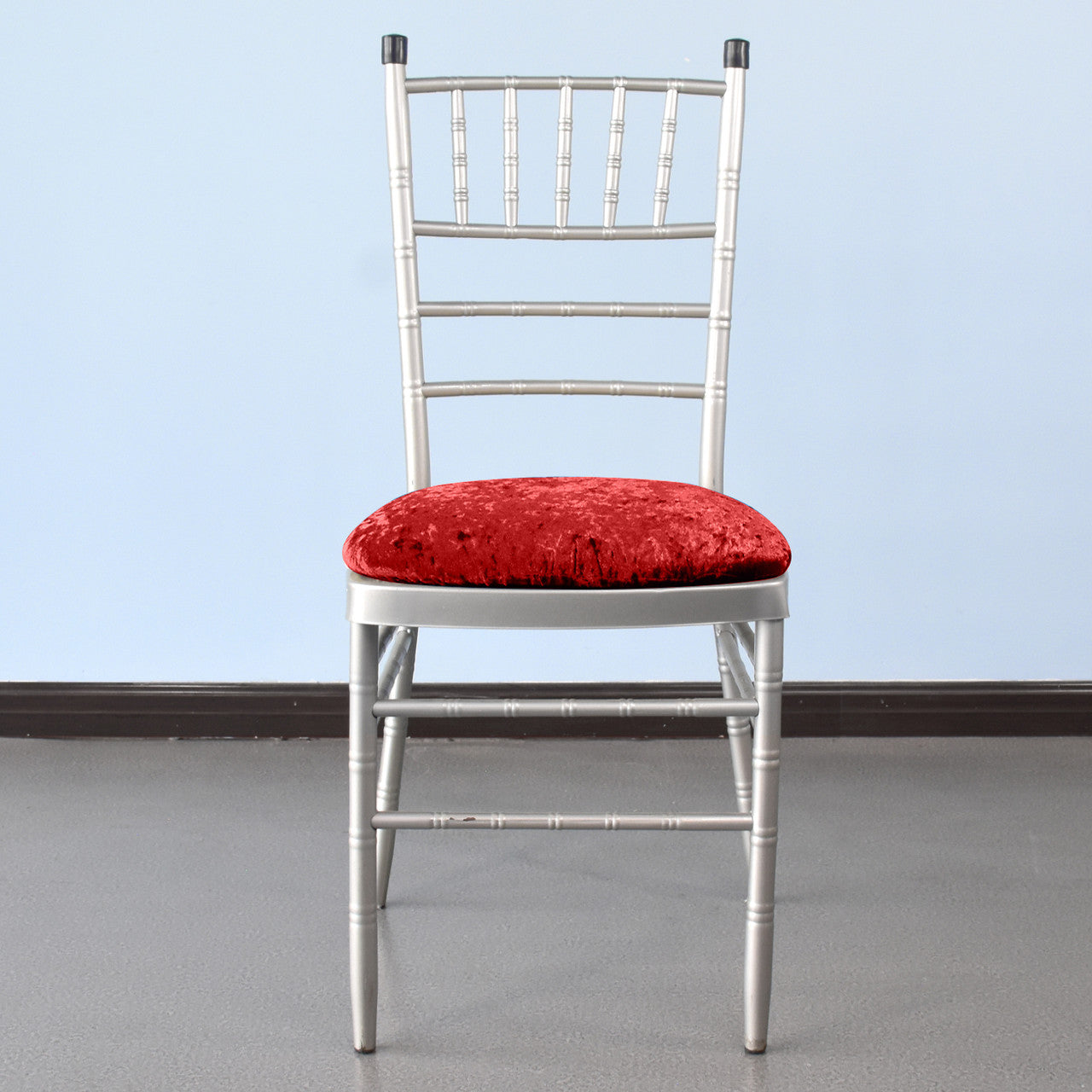 Chair Seat Pad Cover - Red Velvet