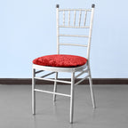 Chair Seat Pad Cover - Red Velvet
