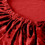 Chair Seat Pad Cover - Red Velvet