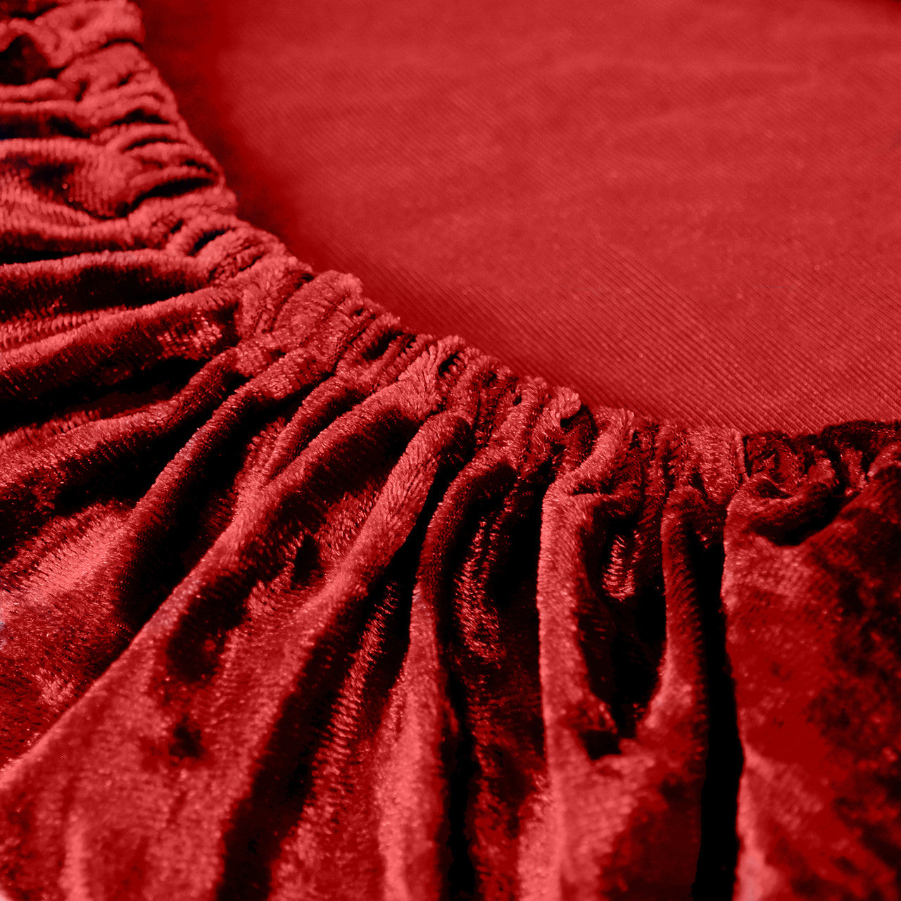 Chair Seat Pad Cover - Red Velvet