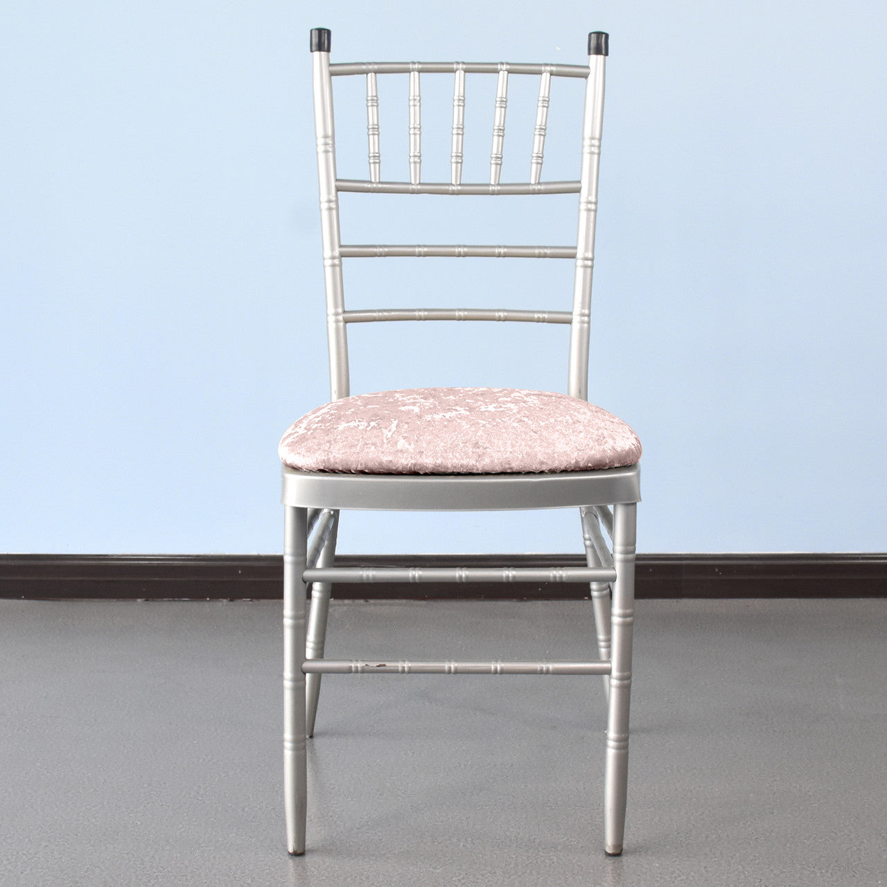 Velvet Chair Seat Pad Cover - Blush Pink