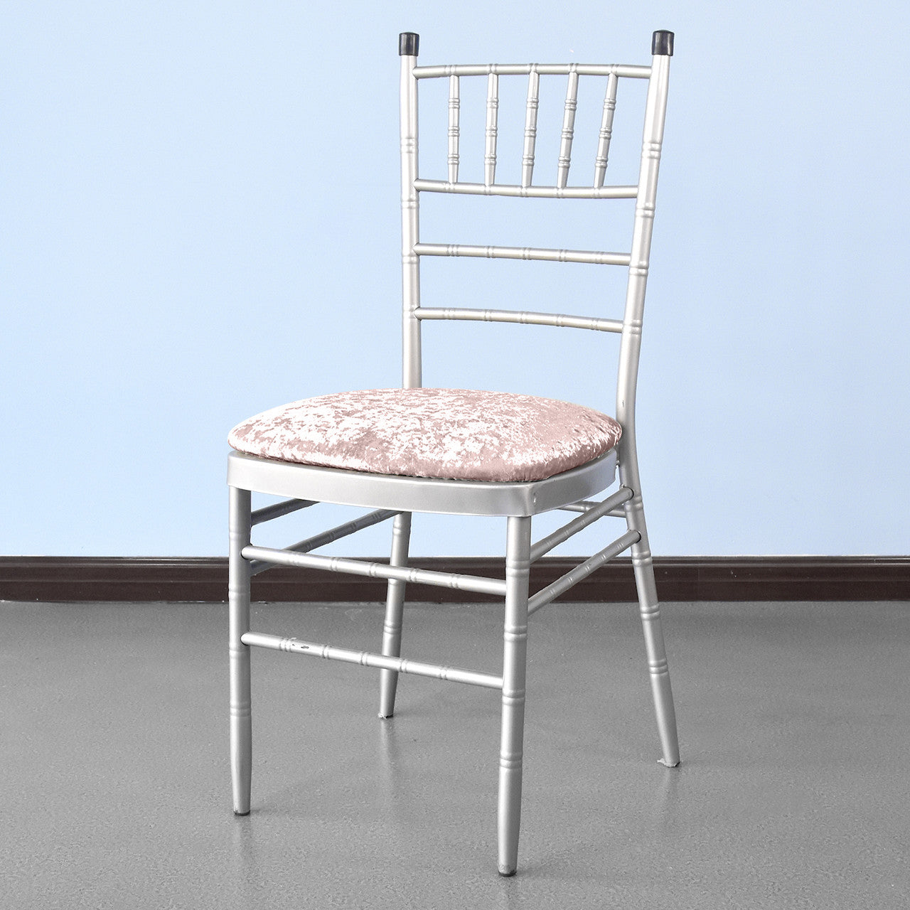 Velvet Chair Seat Pad Cover - Rose Pink