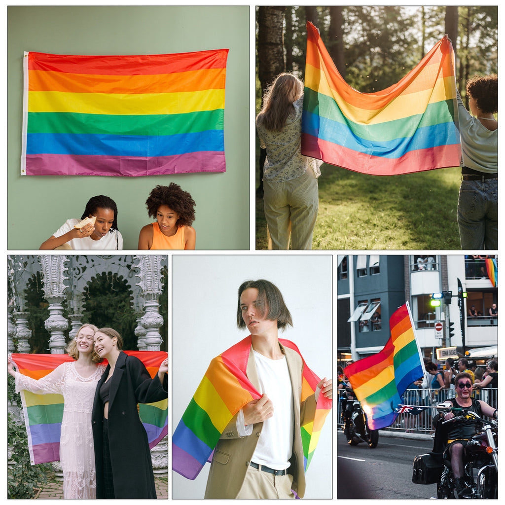 LGBTQ Gay Pride Flag - 5ft x 3ft