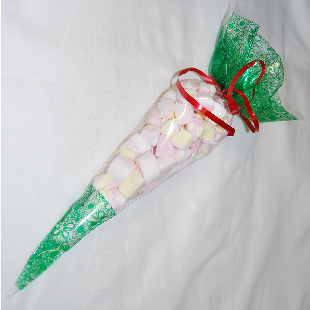 25pcs Cone Sweet Candy Bags - Green