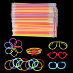Premium Glow Sticks With Connectors (213pcs)
