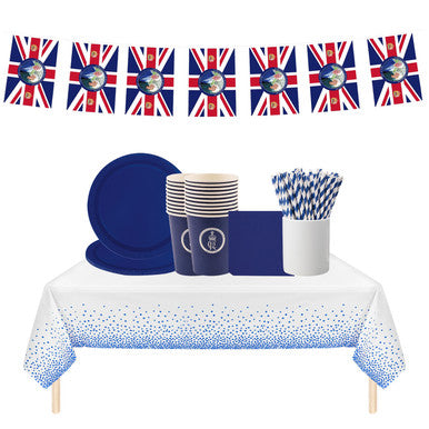147pcs Union Jack Party Supplies Set