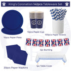 147pcs Union Jack Party Supplies Set