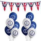 21pcs Coronation Party Decoration Set - Triangle Bunting
