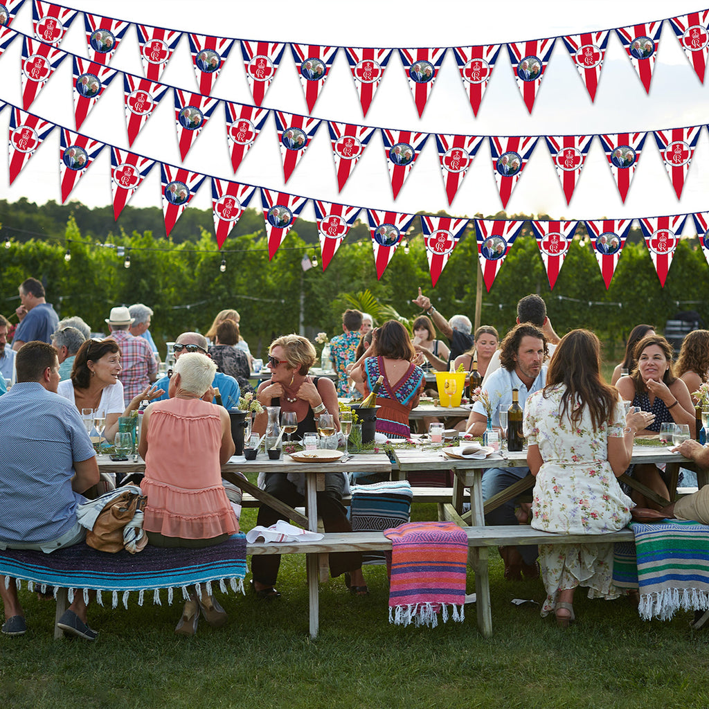 21pcs Coronation Party Decoration Set - Triangle Bunting