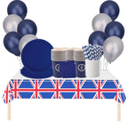 166pcs Coronation Party Supplies Set