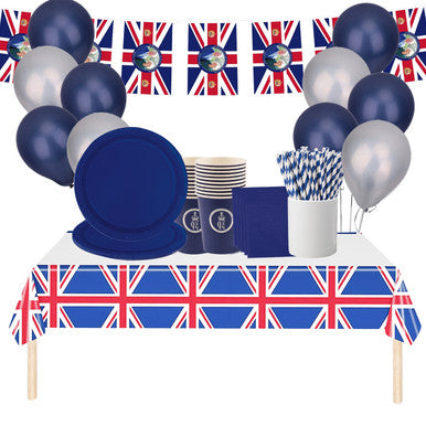 167pcs Coronation Party Supplies Set