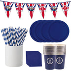 141pcs Coronation Party Supplies Set