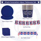 Royal Cypher Disposable Tableware Set - 42pcs