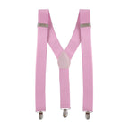Rose Pink Handkerchief, Bow Tie, Neck Tie & Brace Set