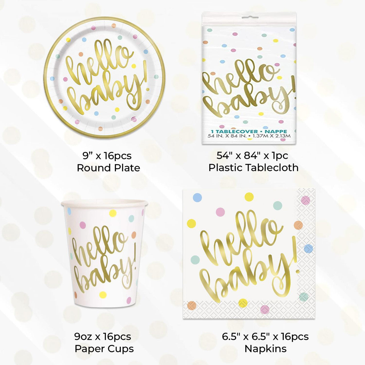 Hello Baby Party Set
