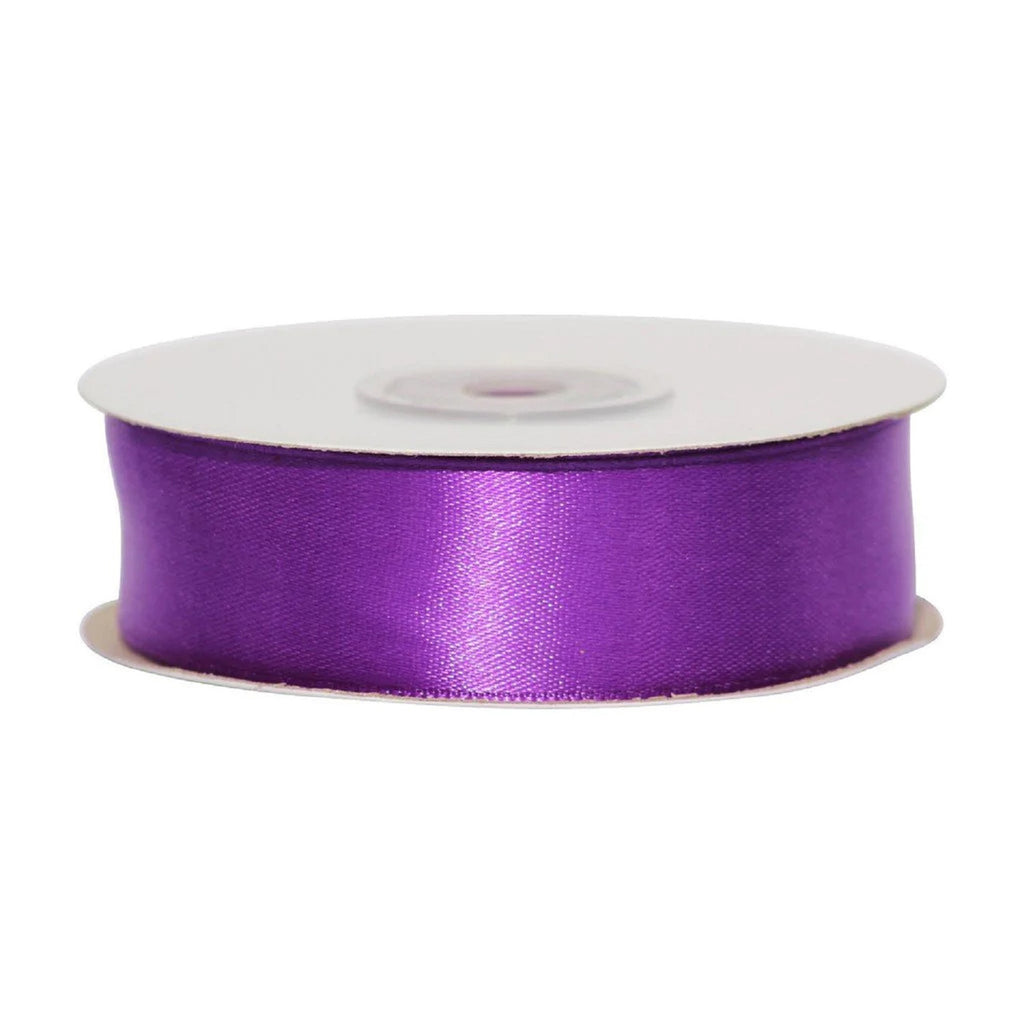 Double Sided Satin Ribbon - Cadbury Purple