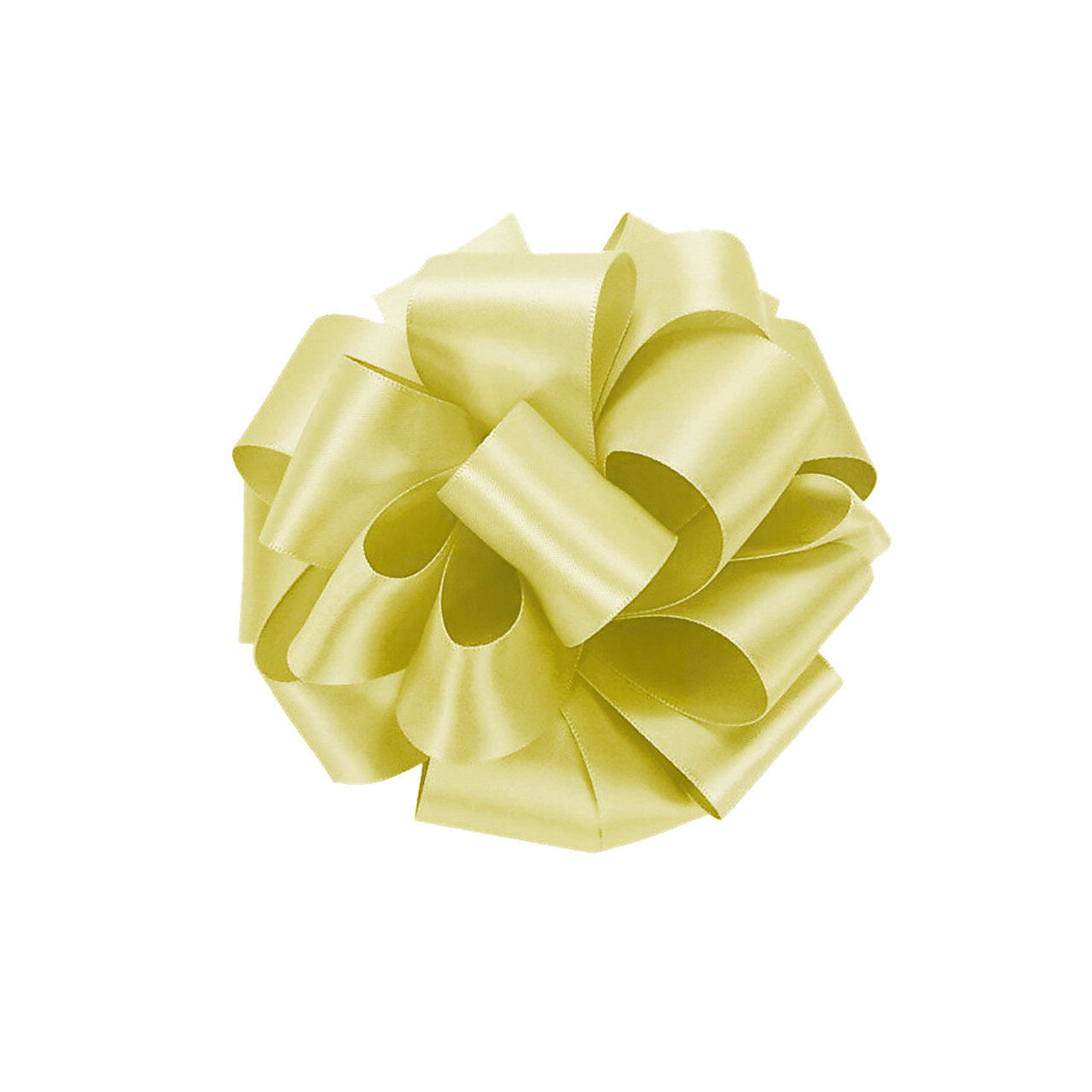 1m Double Sided Satin Ribbon-Canary