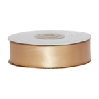Double Sided Satin Ribbon - Champagne Gold