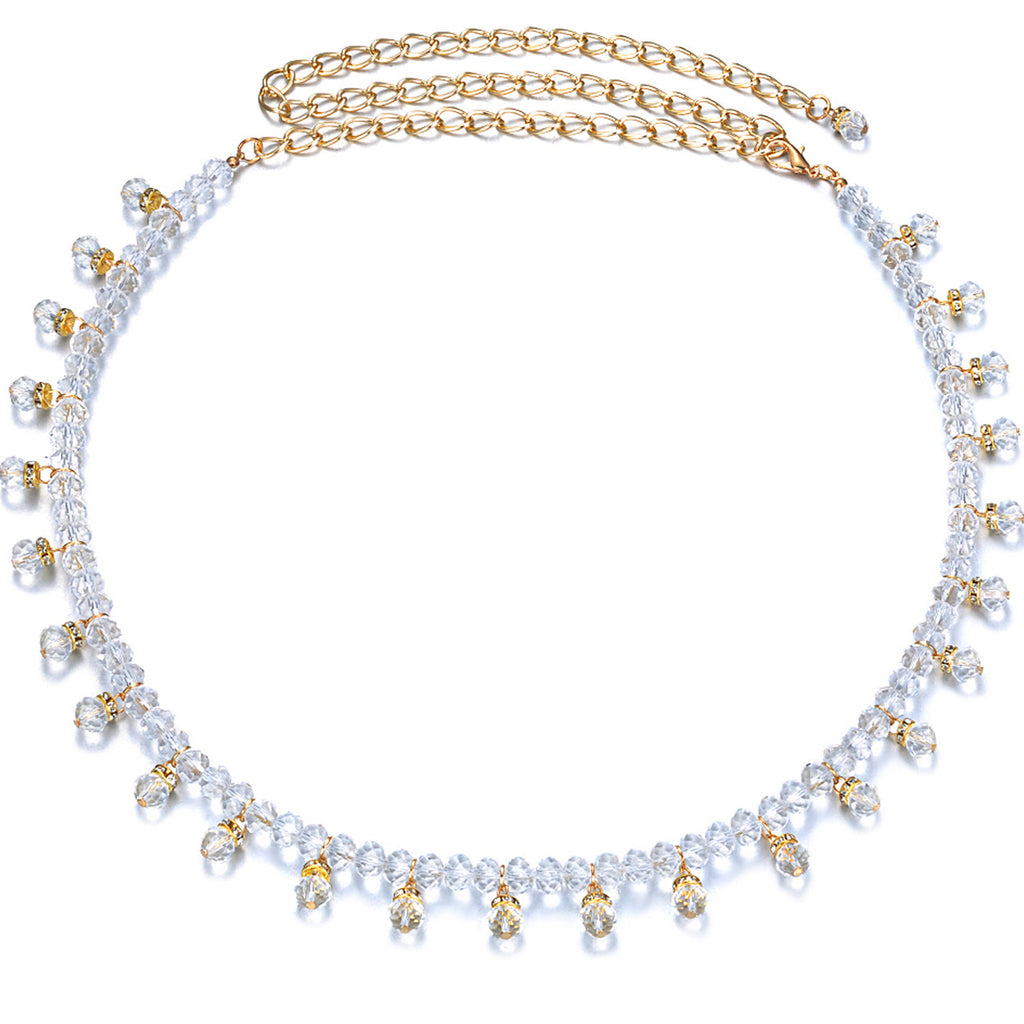Clear Beaded Belt