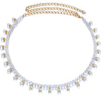 Clear Beaded Belt
