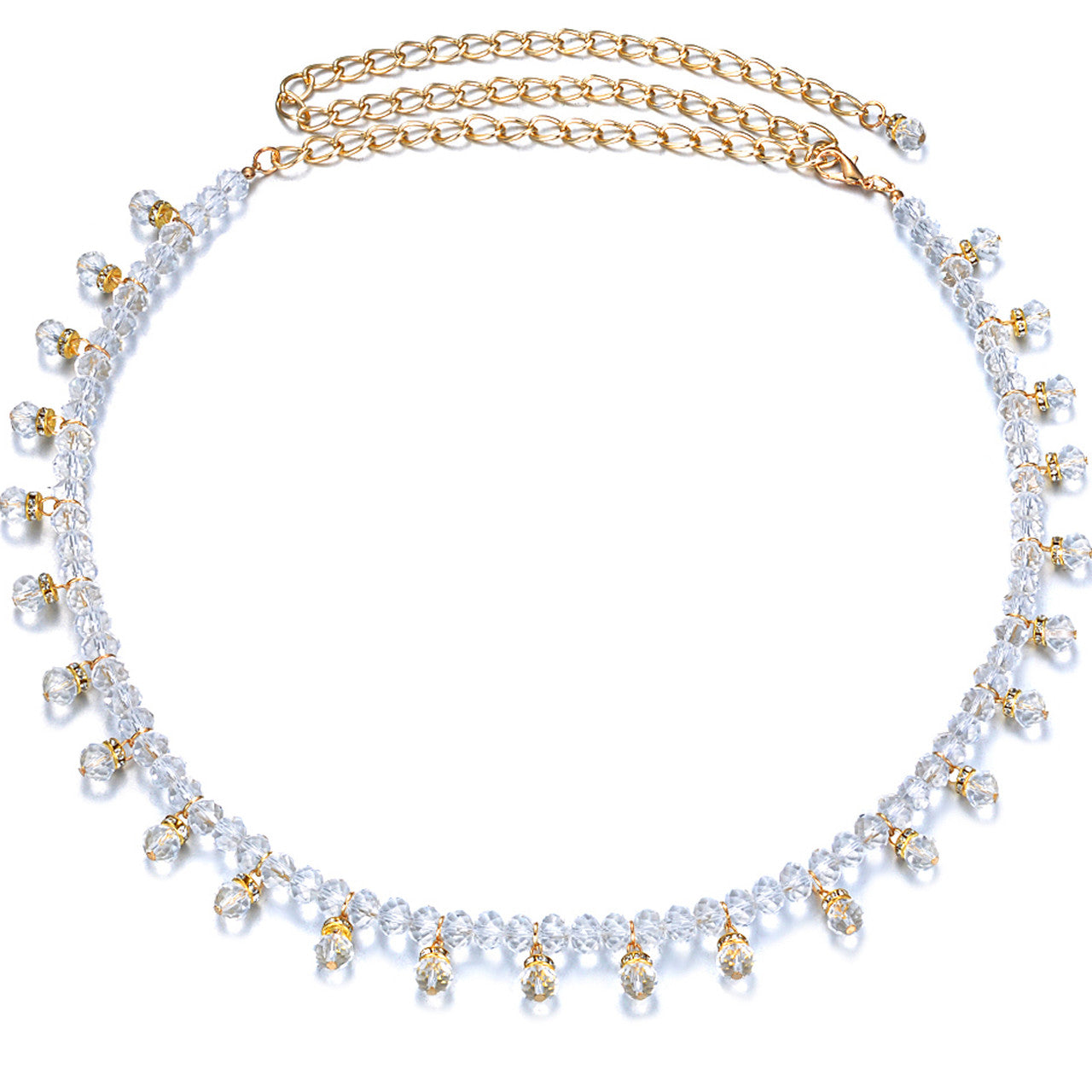 Clear Beaded Belt