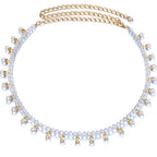 Clear Beaded Belt