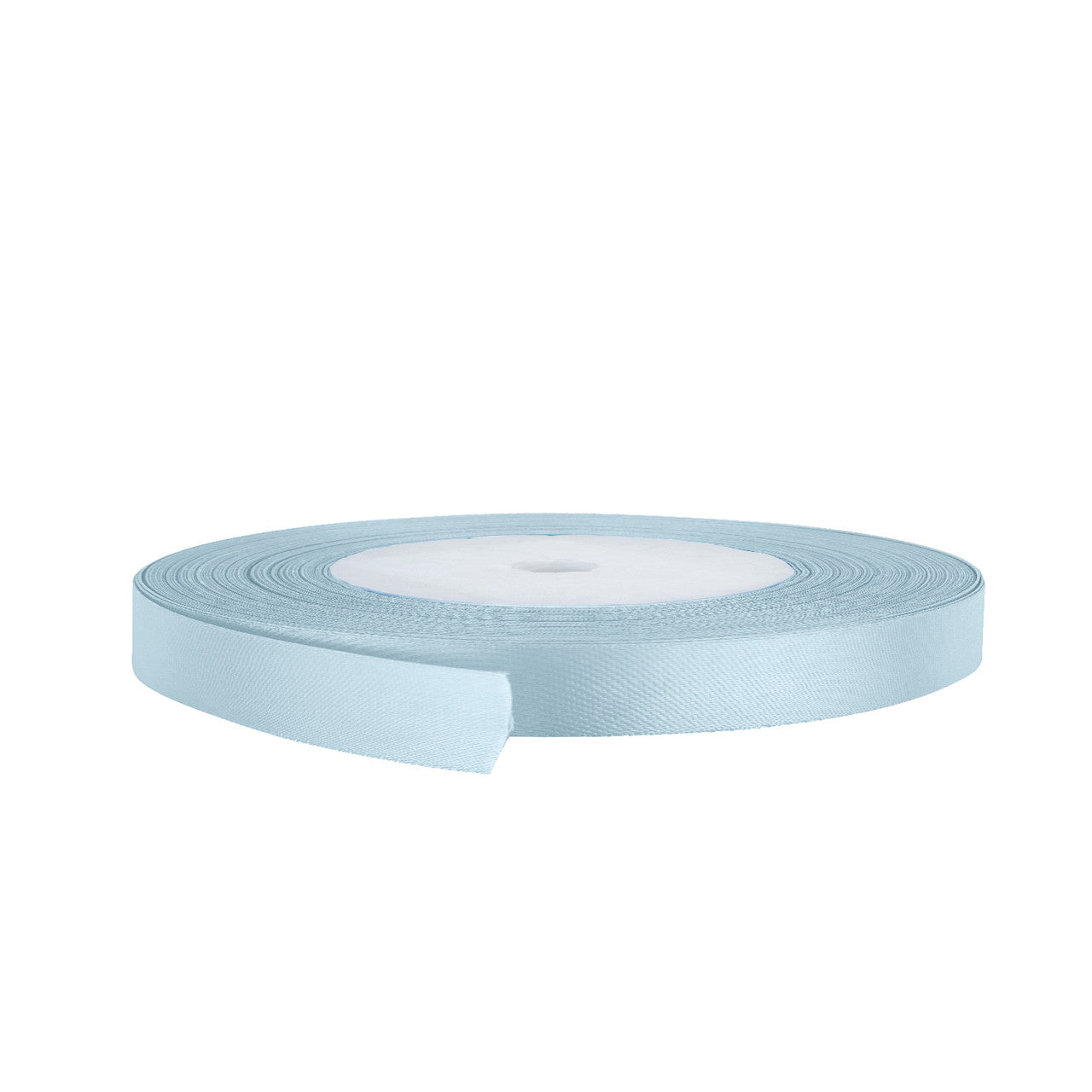 10m Double Sided Satin Ribbon - Sky Blue