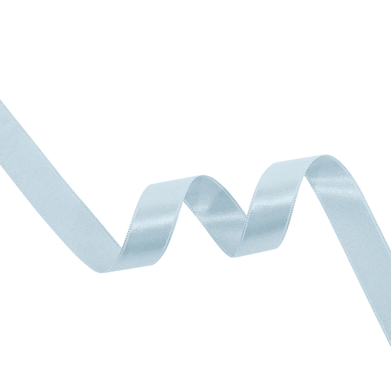 10m Double Sided Satin Ribbon - Sky Blue