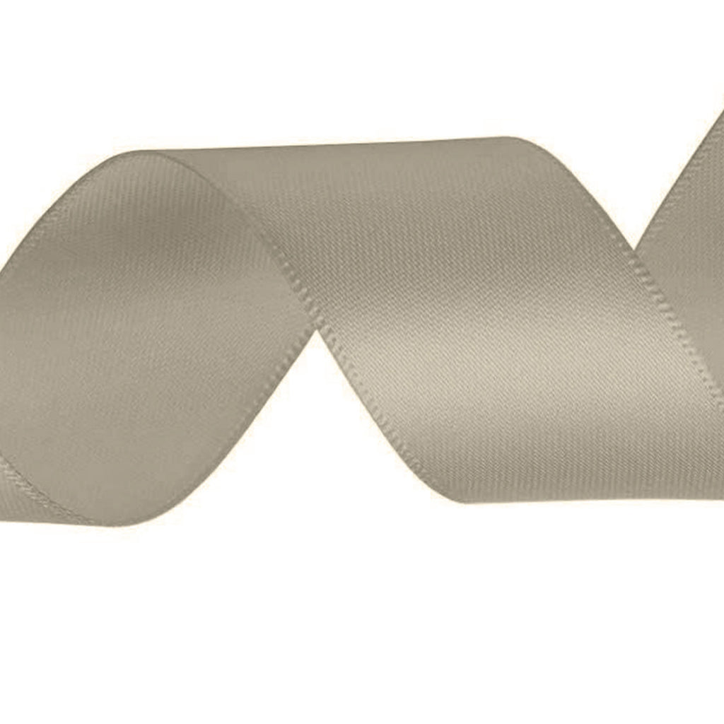 25m Double Sided Ribbon - Taupe