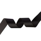 1m Double Sided Satin Ribbon - Black