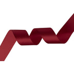 1m Double Sided Satin Ribbon-Burgundy