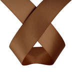 1m Double Sided Satin Ribbon - Brown