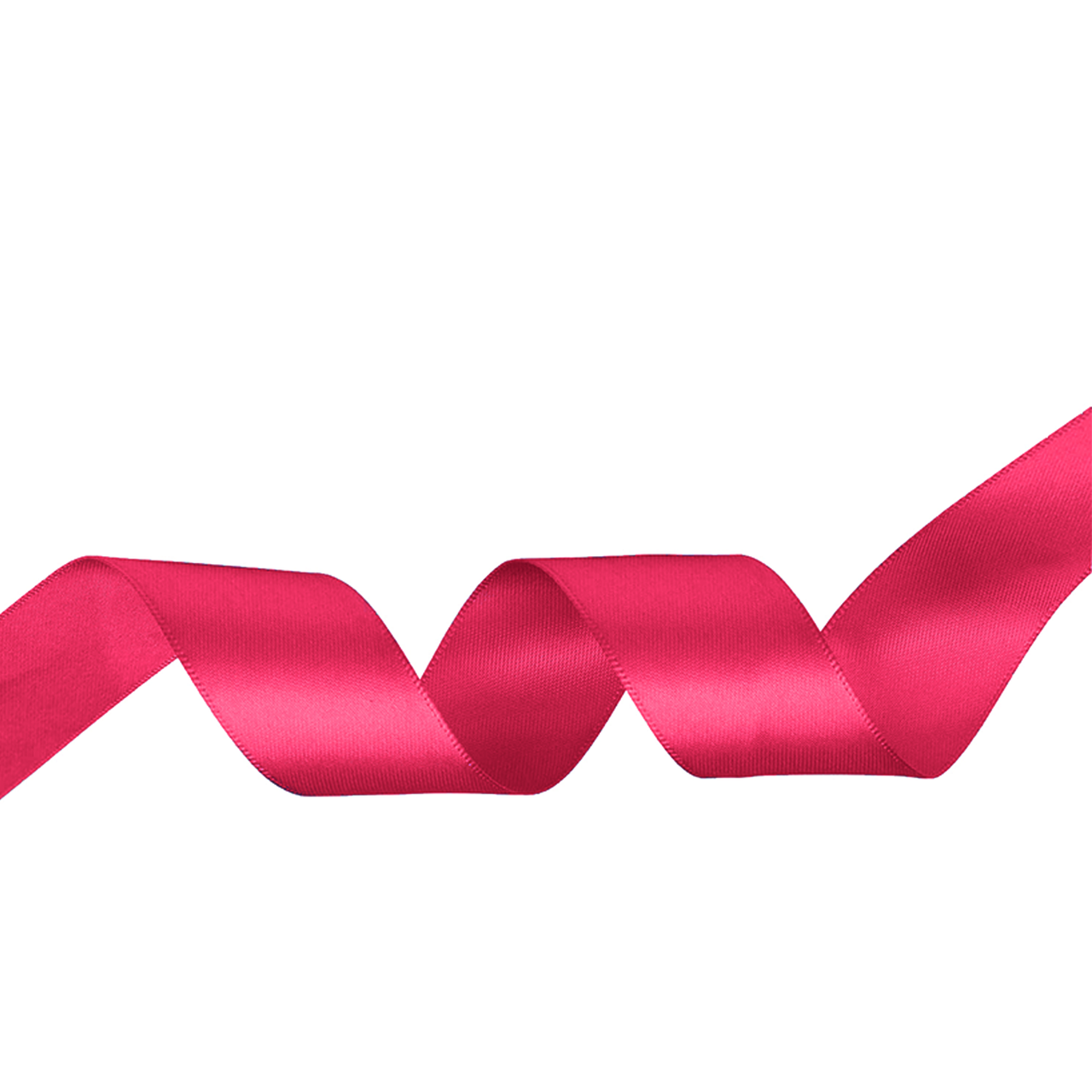 1m Double Sided Satin Ribbon- Hot Pink