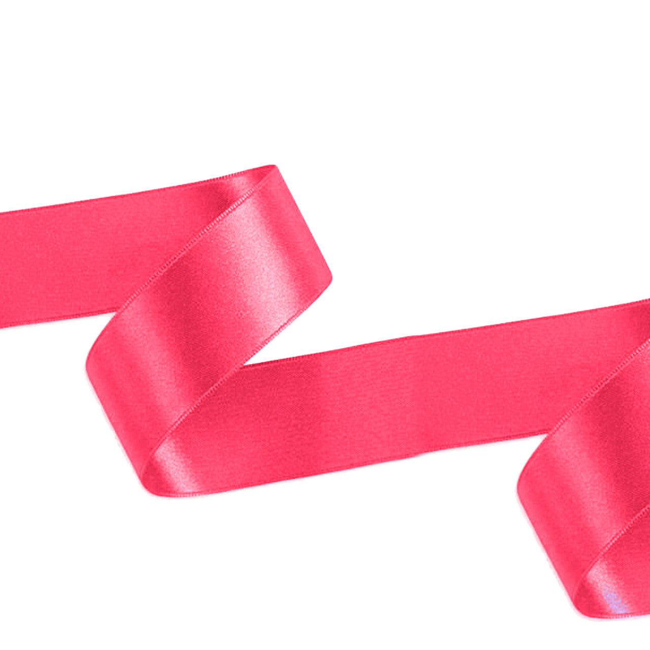1m Double Sided Satin Ribbon- Hot Pink