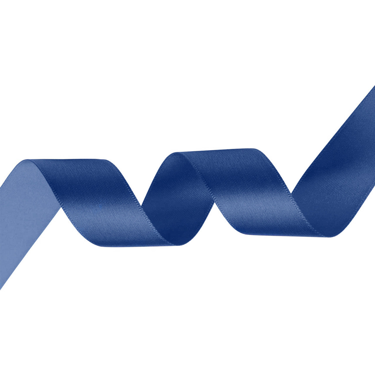 1m Double Sided Satin Ribbon- Navy