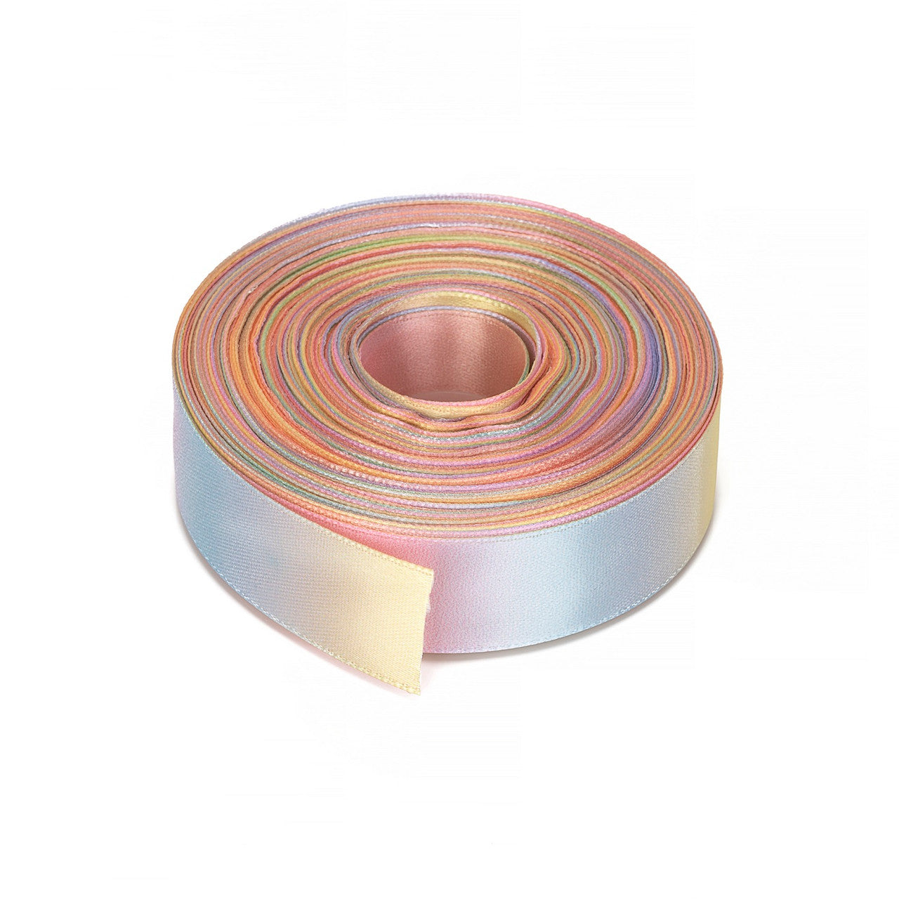 Double Sided Ribbon - Pastel Rainbow - 10 Metres