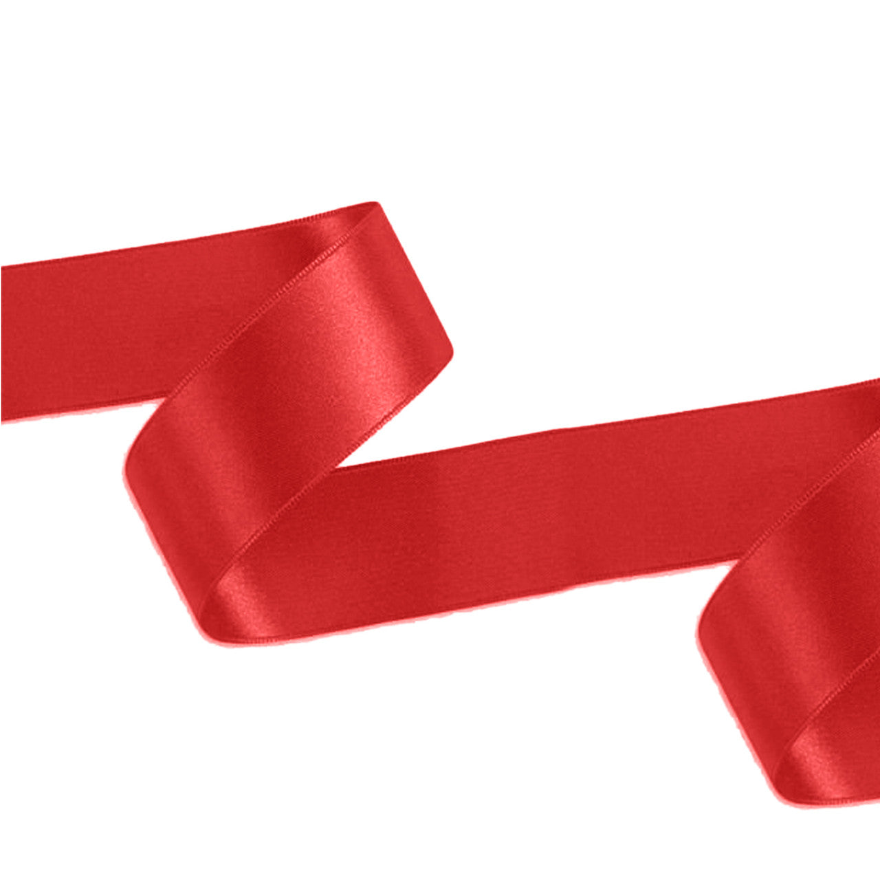 1m Double Sided Satin Ribbon-Red