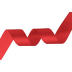 1m Double Sided Satin Ribbon-Red
