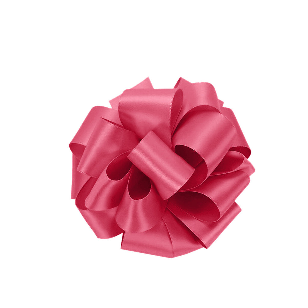 1m Double Sided Satin Ribbon-Rose Pink