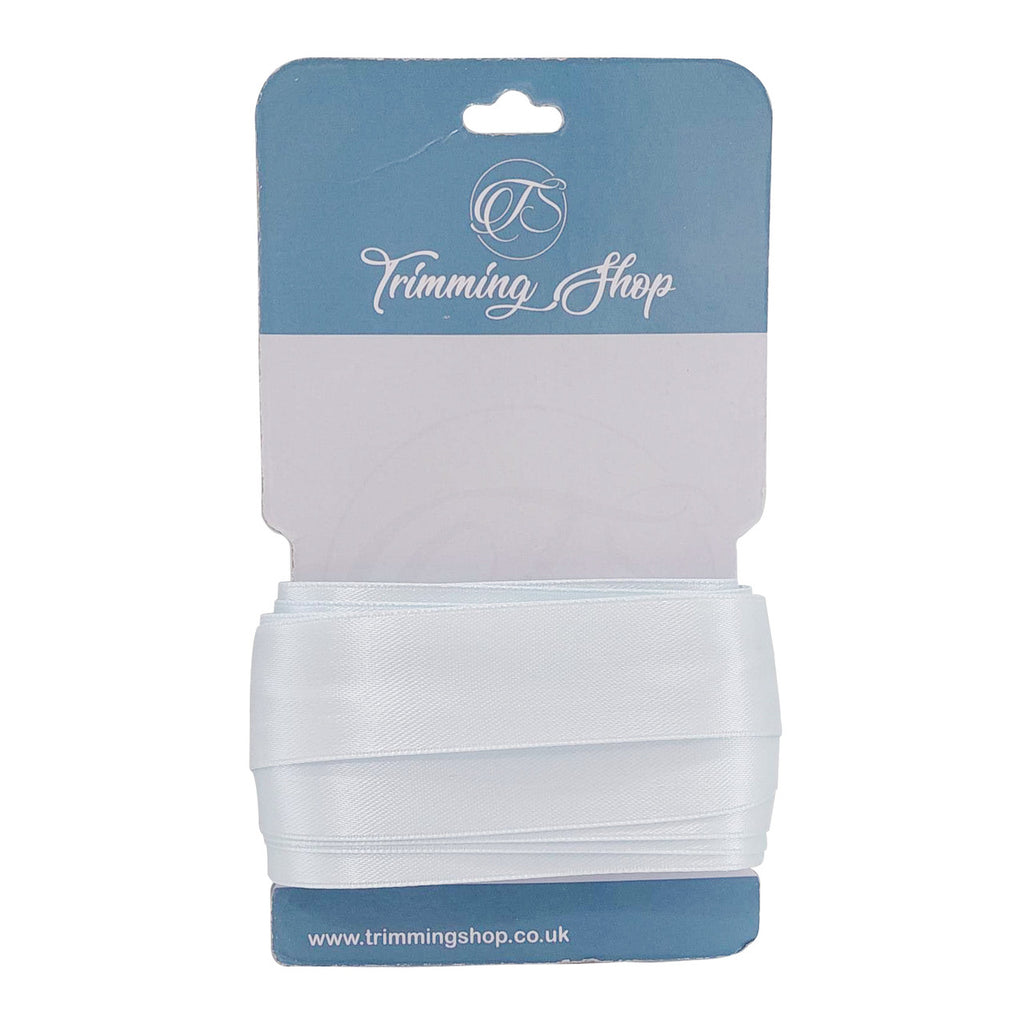 1m Double Sided Satin Ribbon-Sky Blue