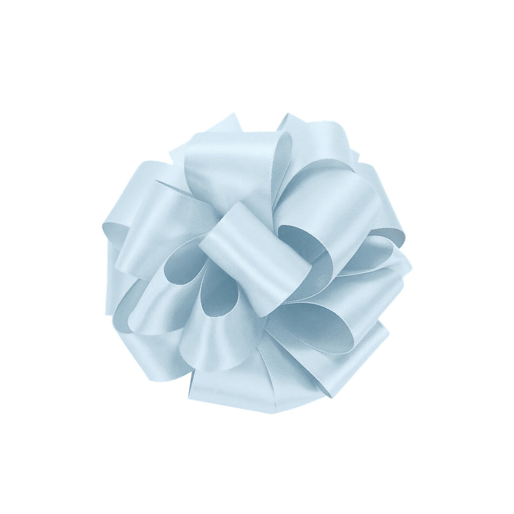1m Double Sided Satin Ribbon-Sky Blue